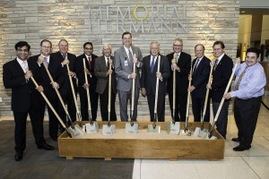 Sohail Noor, M.D., Dennis Laraway, Marshall Heins, Vish Kalapatapu, M.D., A.T. Blackshear, Memorial Hermann Katy CEO Scott Barbe, Robert Croyle, Chuck Stokes, Memorial Hermann President and CEO Dan Wolterman, John Zerwas, M.D., and James Mendez