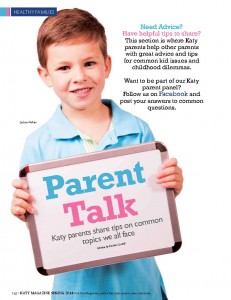 Click for our Parent Talk Article