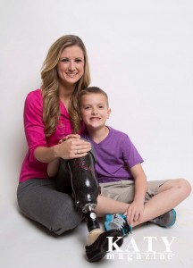 Rebekah today with her son Noah, age 7