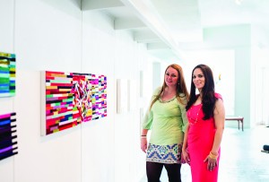 Enjoying the artwork at Katy Contemporary Art Museum