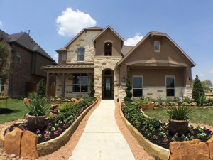 Ryland model home in Cane Island