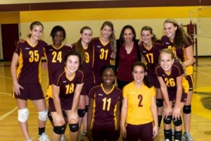 cinco ranch junior volleyball team championship sweeps district
