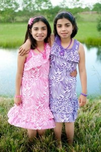 Mackenzy (purple) and Amorie Meadows at their home in Katy by Lindsey Shelburne-2